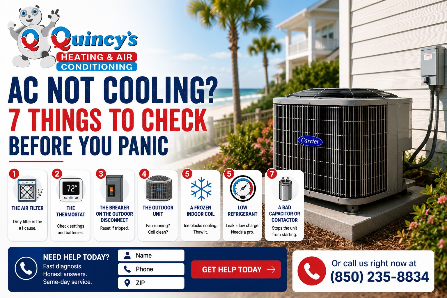 AC running but not cooling - 9 things to check first