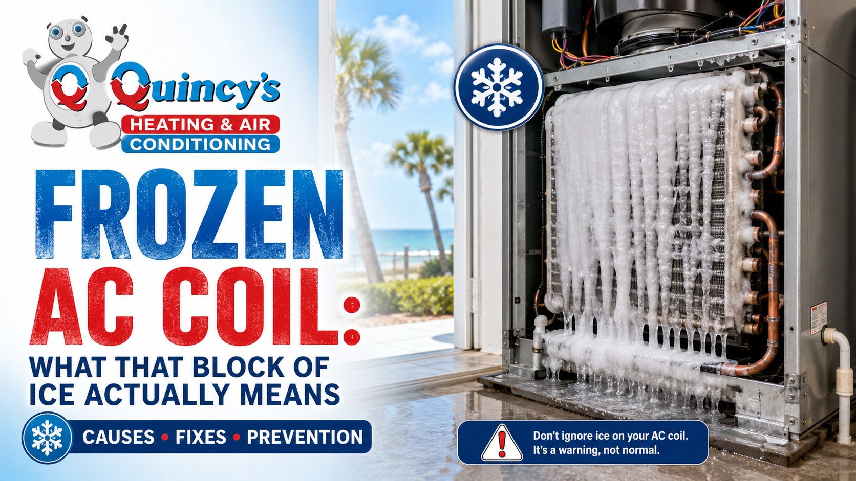Frozen AC coil - what that block of ice actually means
